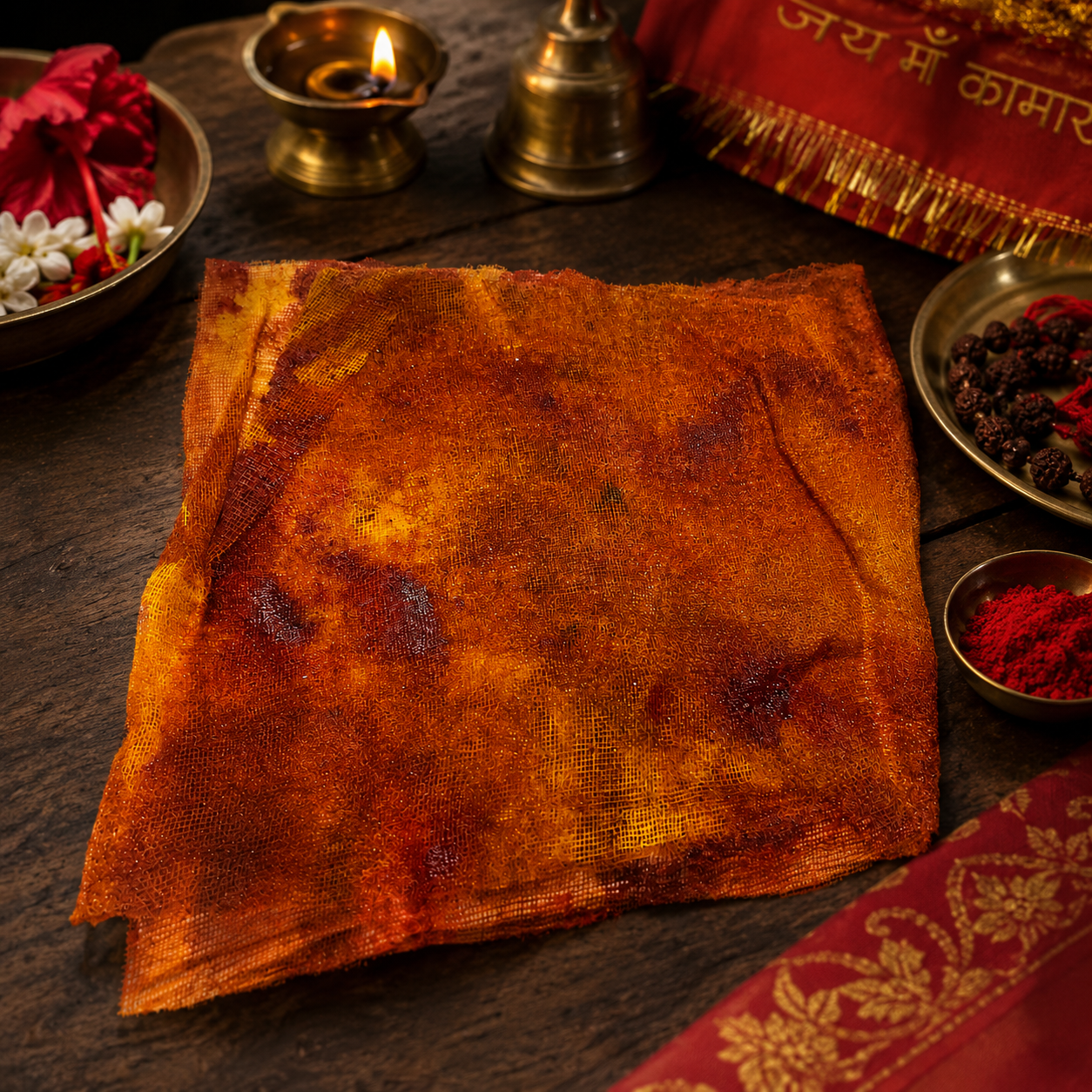 Original Ambubachi Kamakhya Rakta Vastra (Red Sacred Cloth) | Includes FREE Kamakhya Raksha Sutra | Limited Collection
