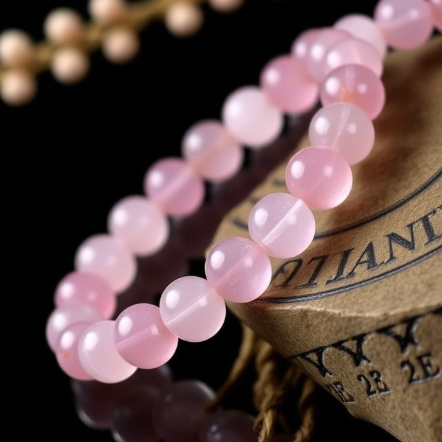 8mm Rose Quartz Bead Bracelet – Elegance and Serenity