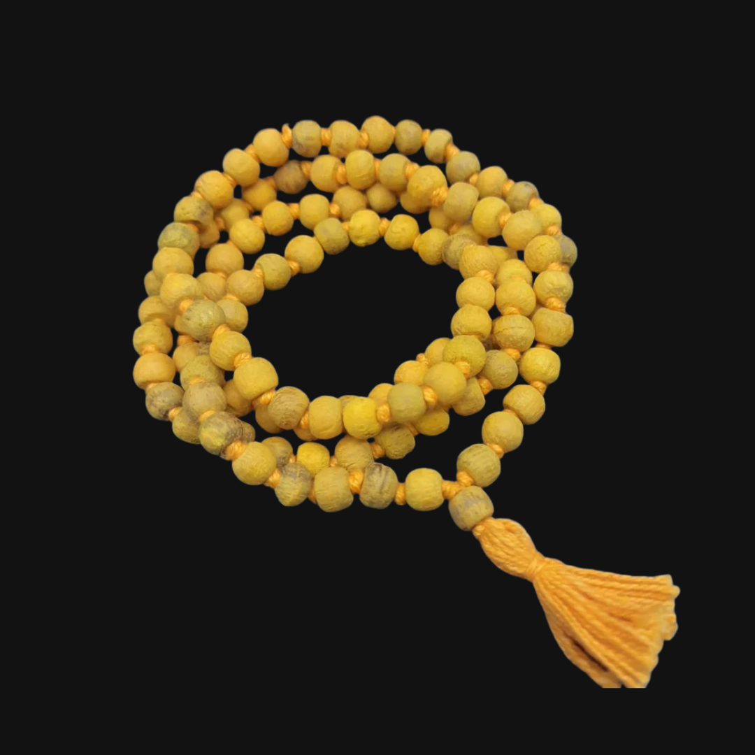 Haldi Japa Mala for Spiritual Healing &amp; Jupiter Blessings