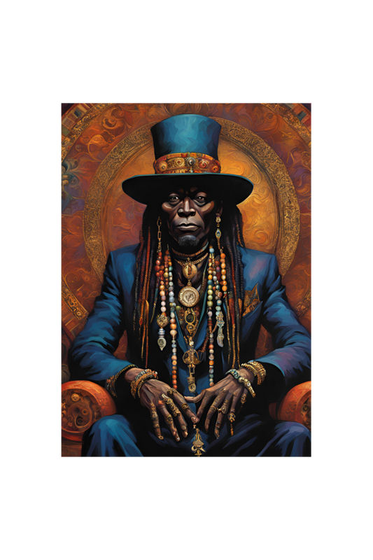 Papa Legba Framed Art - Spiritual Home Decor