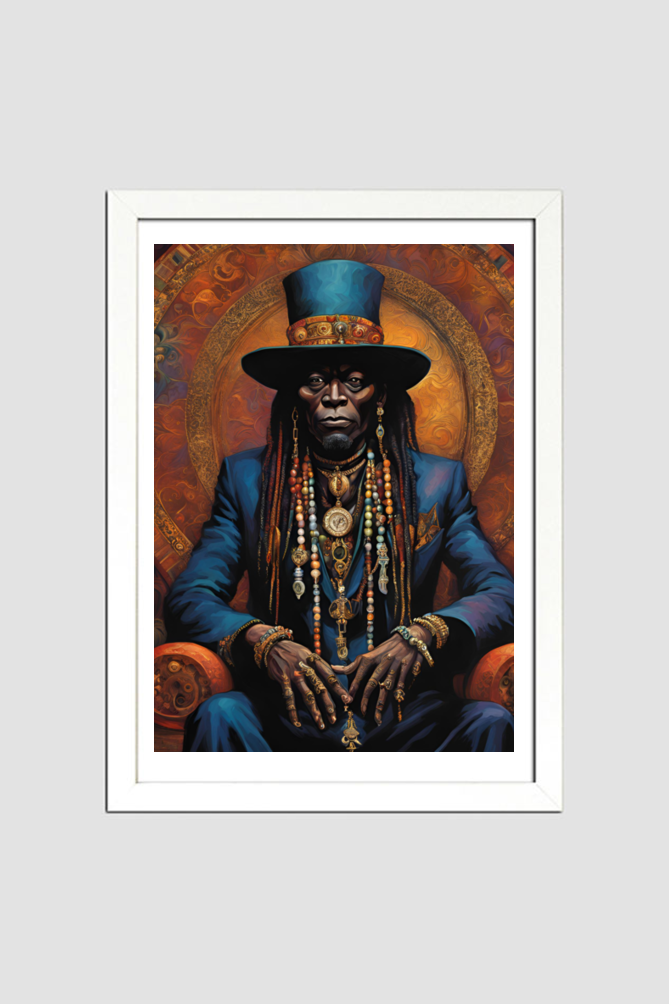 Papa Legba Framed Art - Spiritual Home Decor