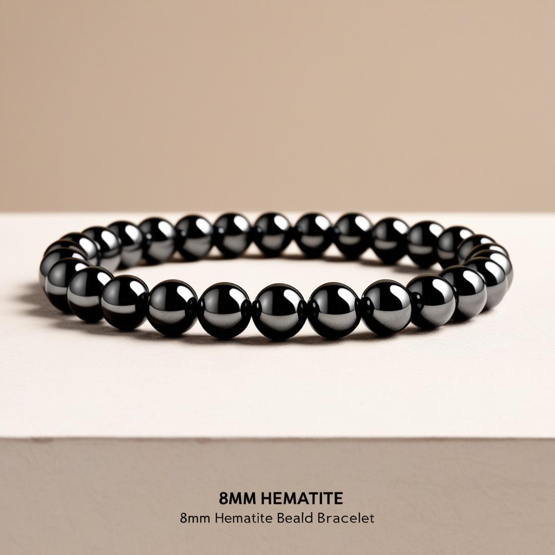 Hematite Bracelet - 8mm Beads