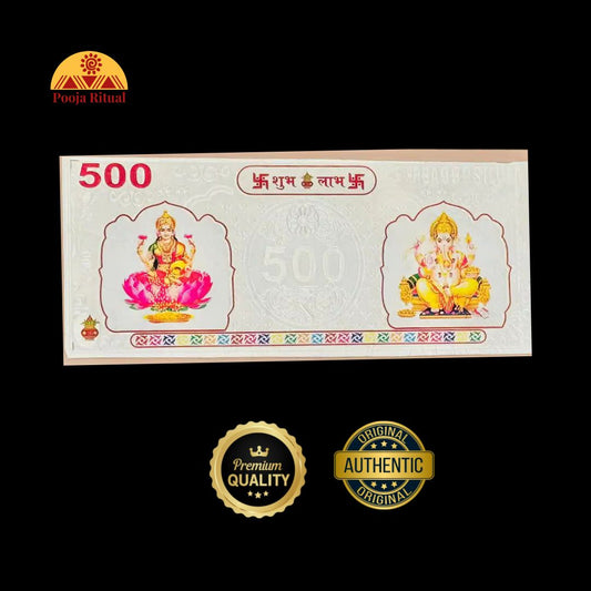 500 Rupees Silver Note with Laxmi & Ganesh – 2g, 999 Pure Silver