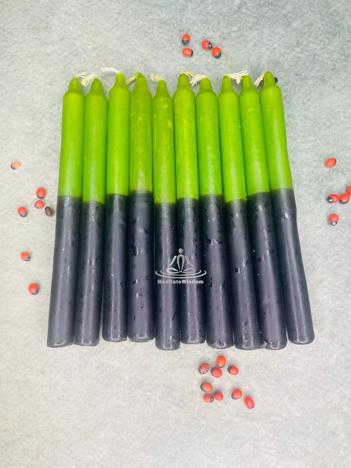 Double Action Green |Black Candle|6inch