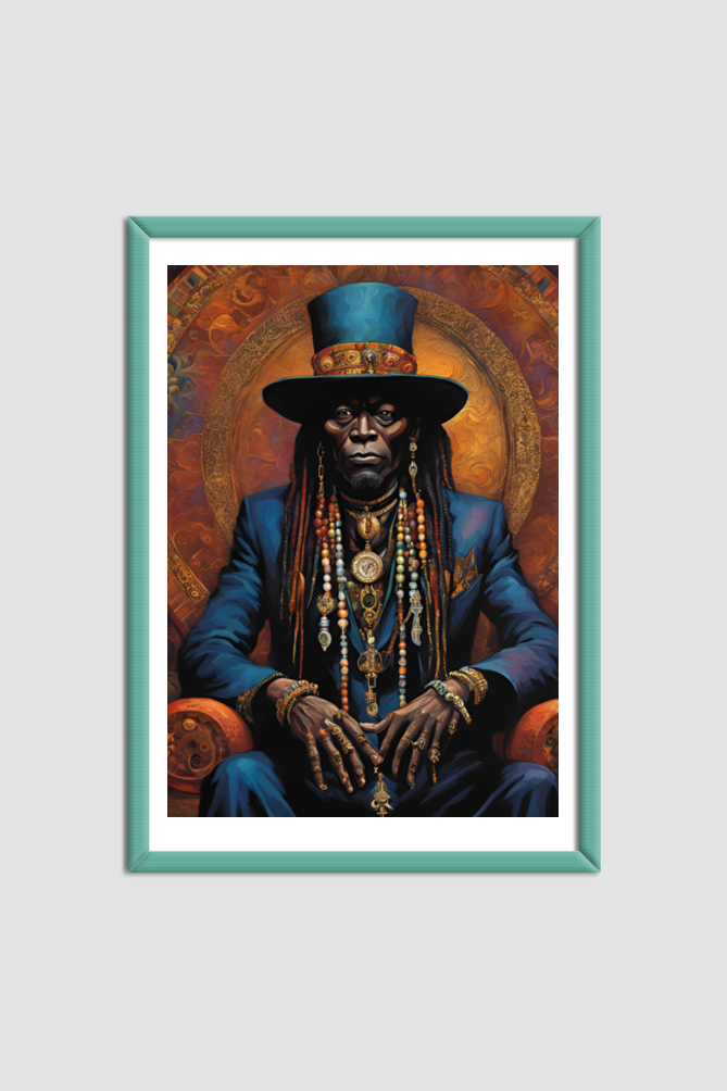 Papa Legba Framed Art - Spiritual Home Decor