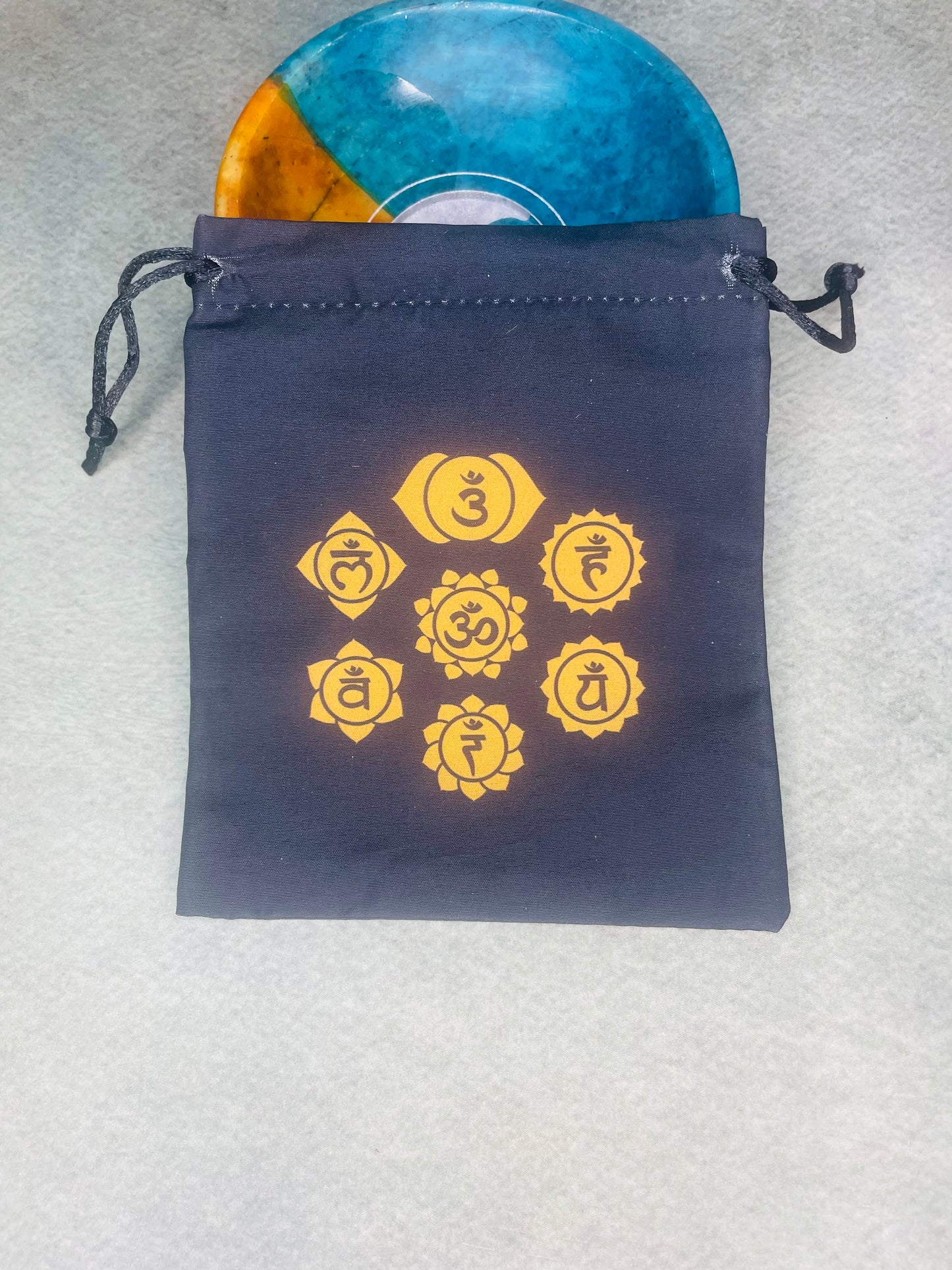 7 chakra black pouch|bag