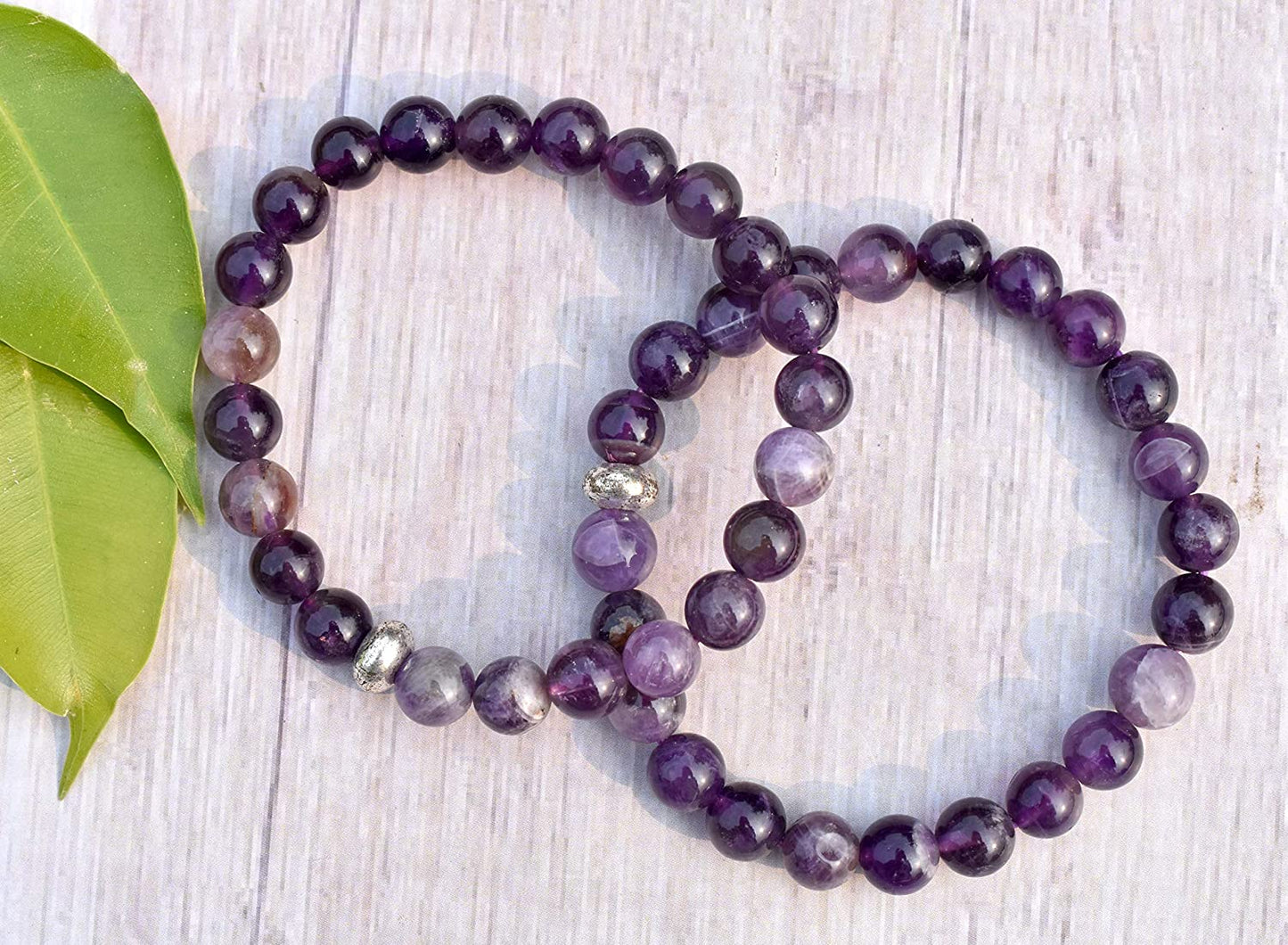 Elegant 8mm Amethyst Bracelet - Natural Healing Gemstone Jewelry