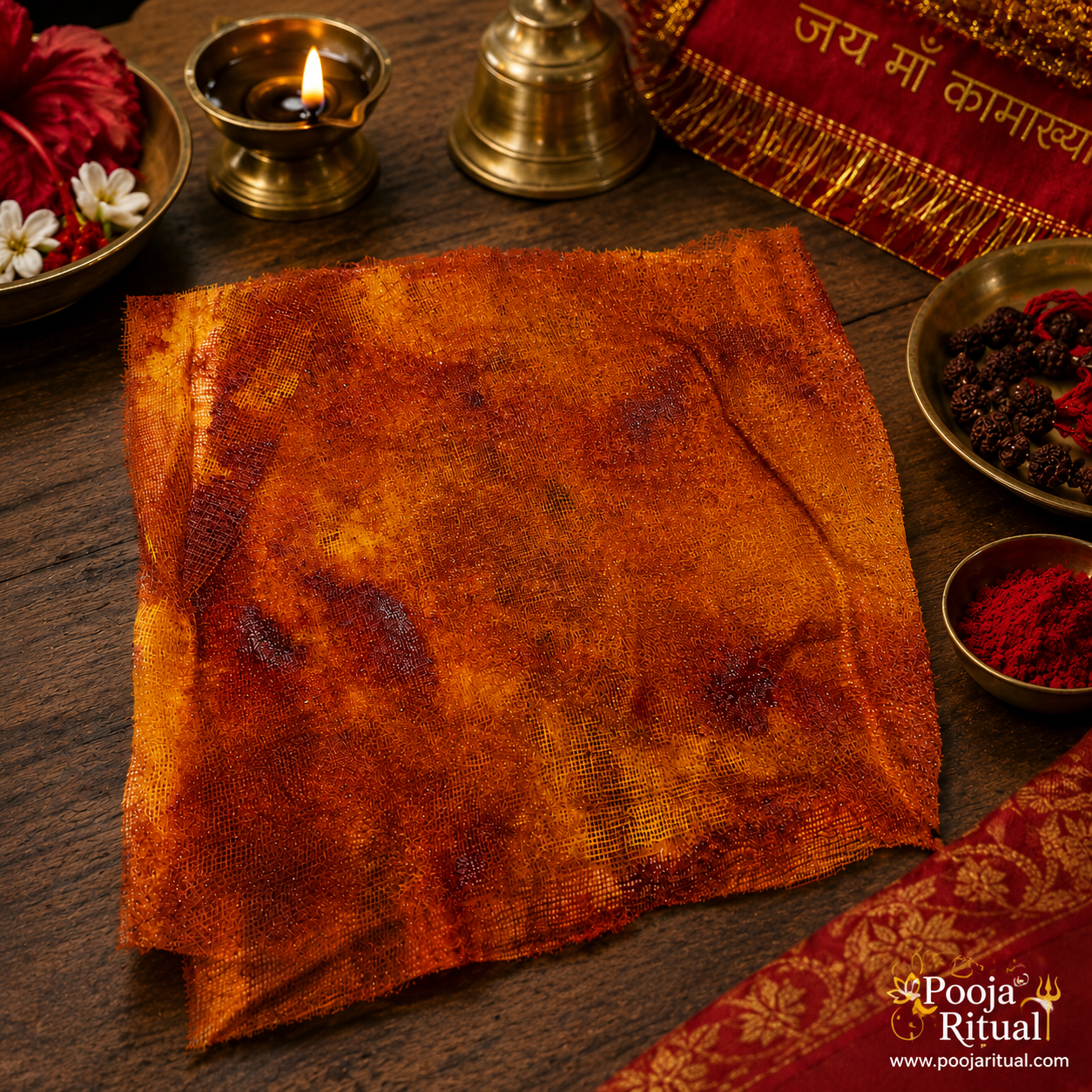 Original Ambubachi Kamakhya Rakta Vastra (Red Sacred Cloth) | Includes FREE Kamakhya Raksha Sutra | Limited Collection