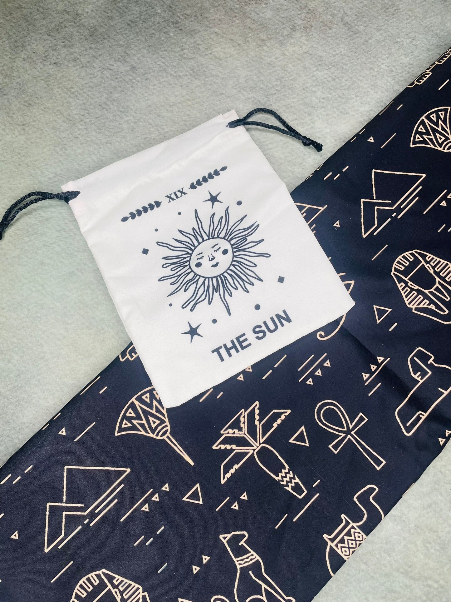 The Sun Symbol Drawstring tarot Pouch