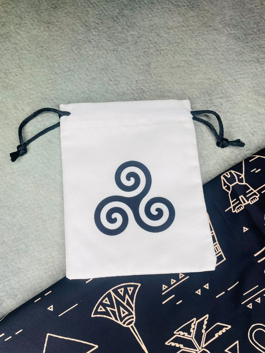 celtic triskele Rune Tote, Helm of Awe, Magical Sigils, Norse Pagan Symbols Bag