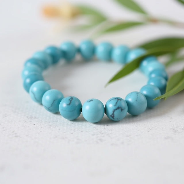 8mm Turquoise Bead Bracelet – Peace and Protection