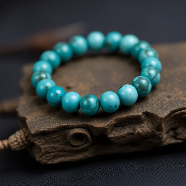 8mm Turquoise Bead Bracelet – Peace and Protection