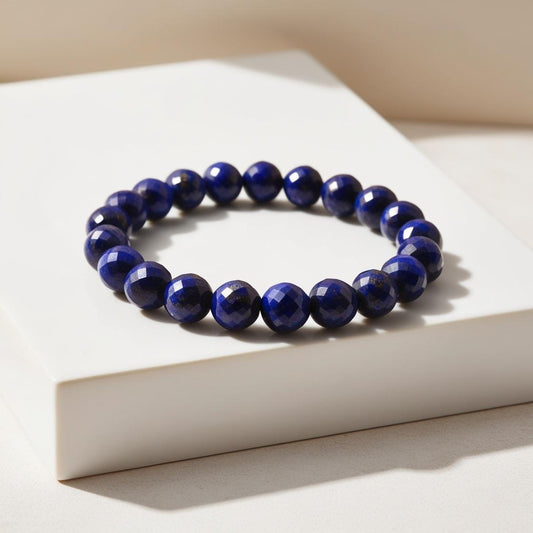 Top Quality Luxury Lapis Lazuli Faceted 8mm Bracelet