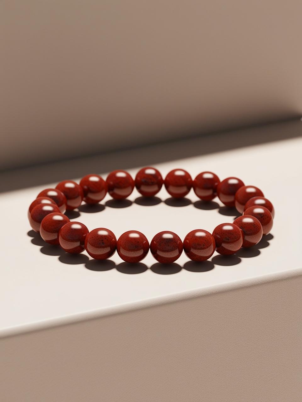 Red Jasper 8mm Beaded Bracelet