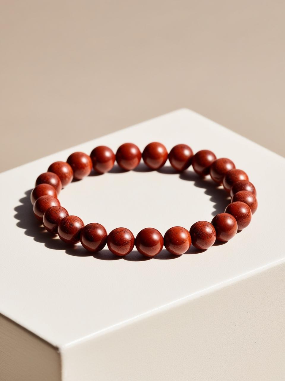 Red Jasper 8mm Beaded Bracelet